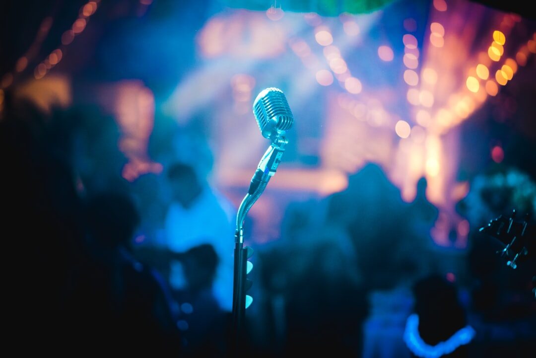 singer performing live
